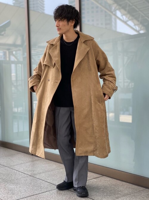 Tk Takeo Kikuchi 大阪ルクア店yuさんのトレンチコートを使ったコーディネート Zozotown