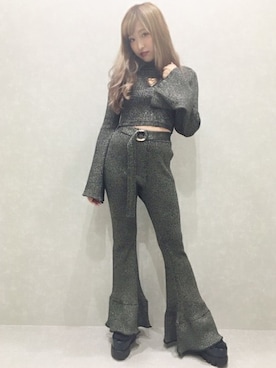 「ラメ」｜onewayさん（レディース・160cm）の秋コーディネート