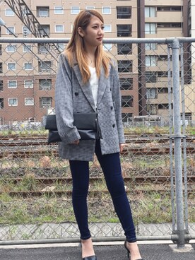 「one way（ワンウェイ）のアイテム（テーラードジャケット）」を使った、onewayさん（レディース・160cm）の秋コーディネート