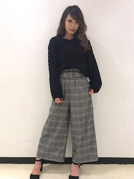 「one way（ワンウェイ）のアイテム（その他パンツ）」を使った、onewayさん（レディース・160cm）の秋コーディネート