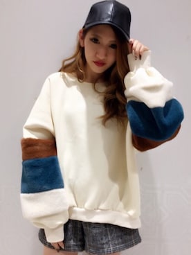 「one way（ワンウェイ）のアイテム（スウェット）」を使った、onewayさん（レディース・160cm）の秋コーディネート