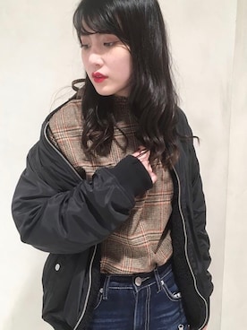 「one way（ワンウェイ）のアイテム（トップス）」を使った、onewayさん（レディース・160cm）の秋コーディネート