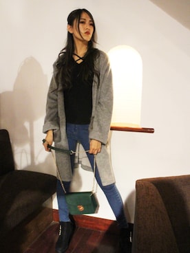 「one way（ワンウェイ）のアイテム（その他アウター）」を使った、onewayさん（レディース・167cm）の秋コーディネート