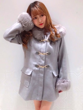 「one way（ワンウェイ）のアイテム（ダッフルコート）」を使った、onewayさん（レディース・160cm）の秋コーディネート