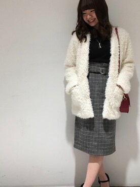 「one way（ワンウェイ）のアイテム（その他アウター）」を使った、onewayさん（レディース・160cm）の秋コーディネート