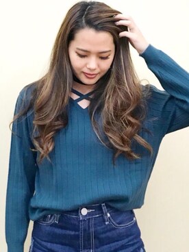 「one way（ワンウェイ）のアイテム」を使った、onewayさん（レディース・160cm）の冬コーディネート