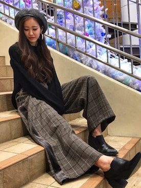 「oneway glamorous（ワンウェイグラマラス）のアイテム」を使った、onewayさん（レディース・160cm）の冬コーディネート