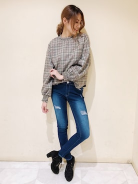 「one way（ワンウェイ）のアイテム（トップス）」を使った、onewayさん（レディース・167cm）の冬コーディネート