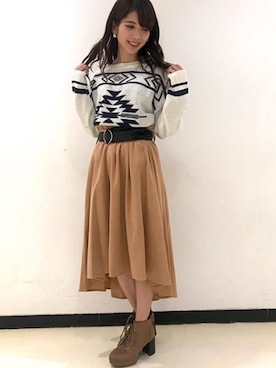 onewayさん（レディース・160cm）の冬コーディネート