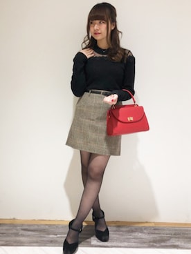 onewayさん（レディース・160cm）の冬コーディネート