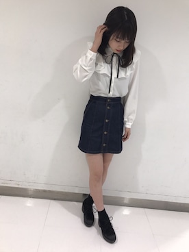 「bye bye」｜onewayさん（レディース・160cm）の冬コーディネート