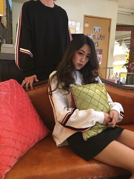 「one way（ワンウェイ）のアイテム（スウェット）」を使った、onewayさん（レディース・167cm）の冬コーディネート