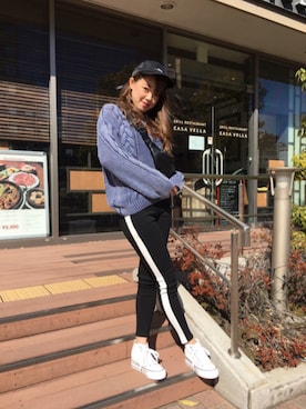 「one way（ワンウェイ）のアイテム（パンツ）」を使った、onewayさん（レディース・160cm）の冬コーディネート