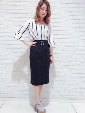 「oneway glamorous（ワンウェイグラマラス）のアイテム」を使った、onewayさん（レディース・160cm）の春コーディネート