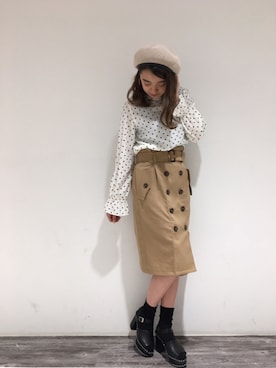 「one wayザッカ（ワンウェイザッカ）のアイテム」を使った、onewayさん（レディース・160cm）の春コーディネート