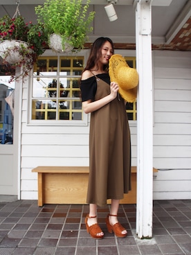 「one wayザッカ（ワンウェイザッカ）のアイテム」を使った、onewayさん（レディース・167cm）の春コーディネート