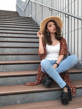 onewayさん（レディース・160cm）の夏コーディネート