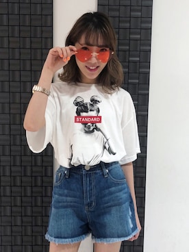 「one way（ワンウェイ）のアイテム（パンツ）」を使った、onewayさん（レディース・160cm）の夏コーディネート