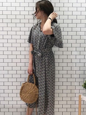 「one way（ワンウェイ）のアイテム」を使った、onewayさん（レディース・160cm）の夏コーディネート