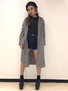 「one way（ワンウェイ）のアイテム（パンツ）」を使った、onewayさん（レディース・160cm）の秋コーディネート