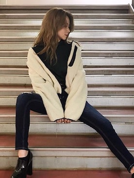 「one way（ワンウェイ）のアイテム（その他アウター）」を使った、onewayさん（レディース・170cm）の秋コーディネート
