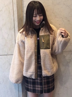 「one way（ワンウェイ）のアイテム（その他アウター）」を使った、onewayさん（レディース・160cm）の冬コーディネート