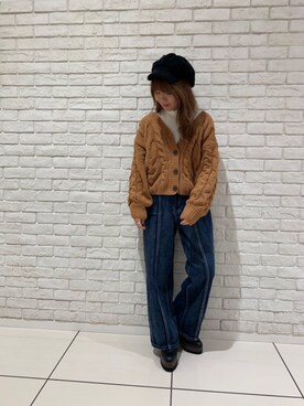 「one way（ワンウェイ）のアイテム」を使った、onewayさん（レディース・158cm）の冬コーディネート