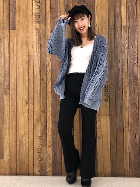 「one way（ワンウェイ）のアイテム」を使った、onewayさん（レディース・158cm）の春コーディネート