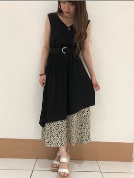 「one way（ワンウェイ）のアイテム」を使った、onewayさん（レディース・160cm）の夏コーディネート