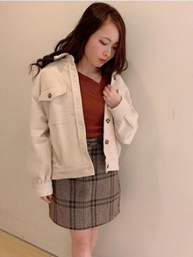 「one way（ワンウェイ）のアイテム（その他アウター）」を使った、onewayさん（レディース・160cm）の冬コーディネート