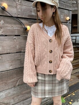 「#ガーリー」｜onewayさん（レディース・160cm）の冬コーディネート