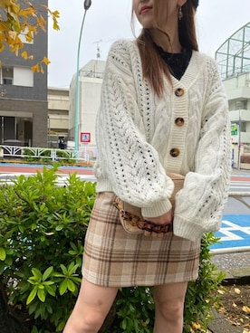 「＃カーディガン」｜onewayさん（レディース・160cm）の冬コーディネート