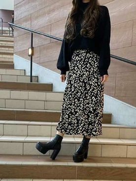 「one way（ワンウェイ）のアイテム（トップス）」を使った、onewayさん（レディース・160cm）の冬コーディネート