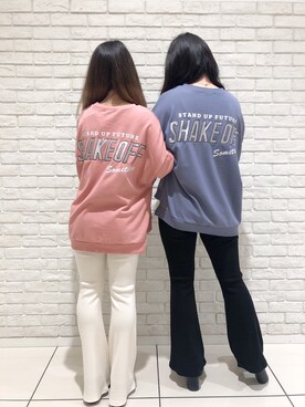「one way（ワンウェイ）のアイテム（スウェット）」を使った、onewayさん（レディース・160cm）の春コーディネート