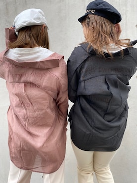 「one way（ワンウェイ）のアイテム（帽子）」を使った、onewayさん（レディース・160cm）の春コーディネート