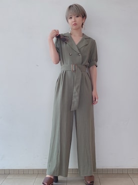 「one way（ワンウェイ）のアイテム（サンダル）」を使った、onewayさん（レディース・156cm）の春コーディネート