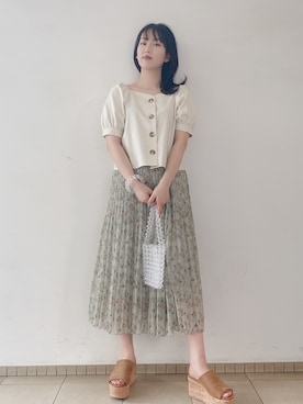 「one way（ワンウェイ）のアイテム（サンダル）」を使った、onewayさん（レディース・167cm）の春コーディネート
