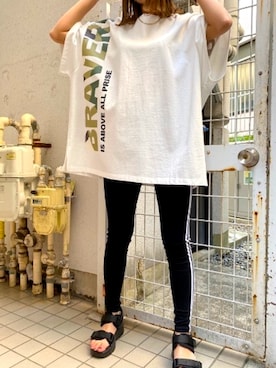 「one way（ワンウェイ）のアイテム（サンダル）」を使った、onewayさん（レディース・160cm）の春コーディネート