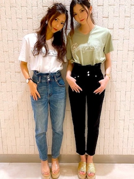 「one way（ワンウェイ）のアイテム（パンツ）」を使った、onewayさん（レディース・160cm）の夏コーディネート