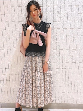 「プリーツ」｜onewayさん（レディース・160cm）の夏コーディネート