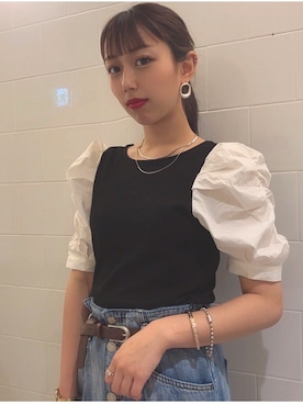 「one way（ワンウェイ）のアイテム（パンツ）」を使った、onewayさん（レディース・160cm）の夏コーディネート