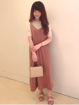 「one way（ワンウェイ）のアイテム（サンダル）」を使った、onewayさん（レディース・160cm）の夏コーディネート