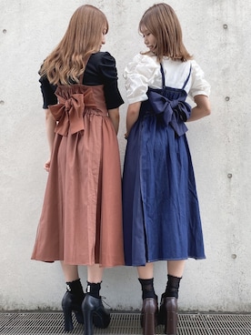 「one way（ワンウェイ）のアイテム」を使った、onewayさん（レディース・160cm）の夏コーディネート