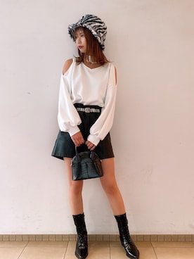 「one way（ワンウェイ）のアイテム（スウェット）」を使った、onewayさん（レディース・160cm）の秋コーディネート