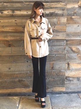 「one way（ワンウェイ）のアイテム」を使った、onewayさん（レディース・160cm）の秋コーディネート