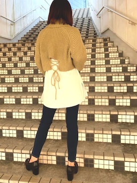 「one way（ワンウェイ）のアイテム」を使った、onewayさん（レディース・160cm）の冬コーディネート