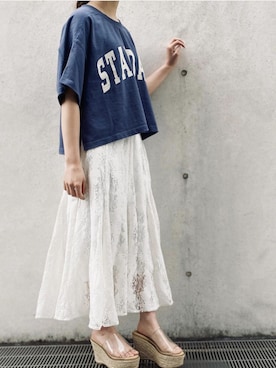 「NOMAE（ノーマエ）のアイテム」を使った、onewayさん（レディース・160cm）の春コーディネート