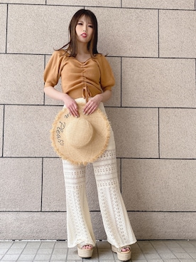 「NOMAE」｜「アイテム（パンツ）」を使った、onewayさん（レディース・156cm）の春コーディネート