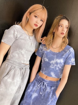 「one way（ワンウェイ）のアイテム（スウェットパンツ）」を使った、onewayさん（レディース・160cm）の春コーディネート