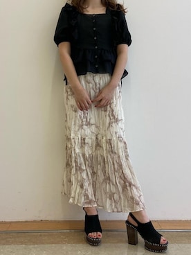 「one way（ワンウェイ）のアイテム（サンダル）」を使った、onewayさん（レディース・160cm）の春コーディネート